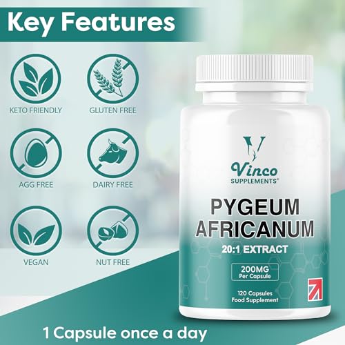 Vinco Pygeum Africanum Extract - Prostate Health Capsules