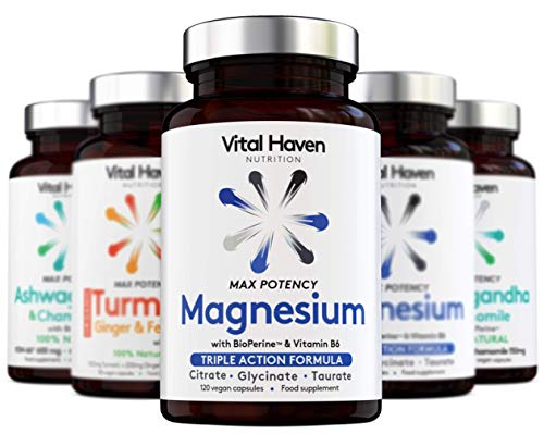 Triple Action Magnesium Citrate, Glycinate, Taurate + B6