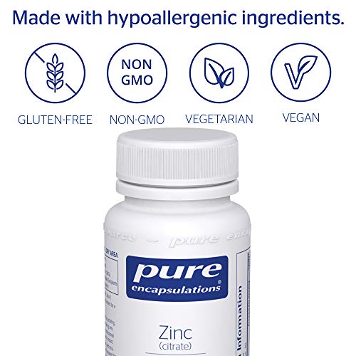 Pure Encapsulations Zinc Citrate 30mg Supplement