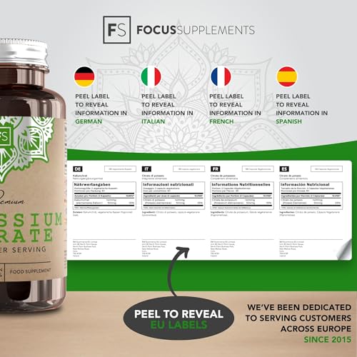 High Strength Potassium Citrate Capsules 1400mg