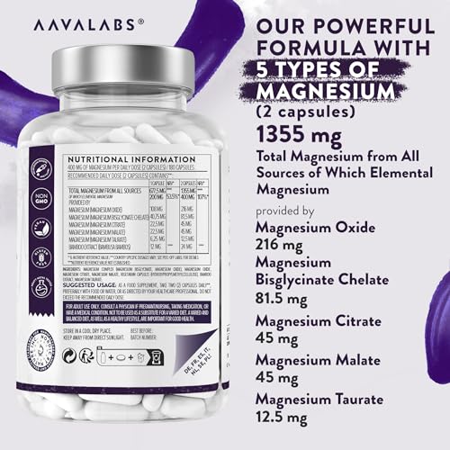 Magnesium Complex 1355mg - 180 Capsules