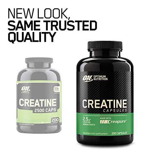 Optimum Nutrition Creatine Capsules 2500 mg, 200 Count