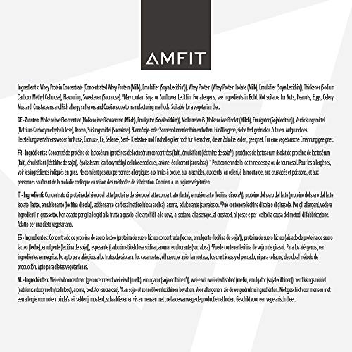 Amfit Nutrition White Chocolate Whey Protein 1 kg