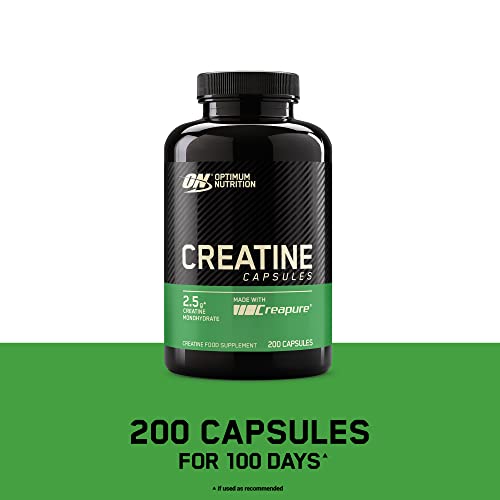 Optimum Nutrition Creatine Capsules 2500 mg, 200 Count