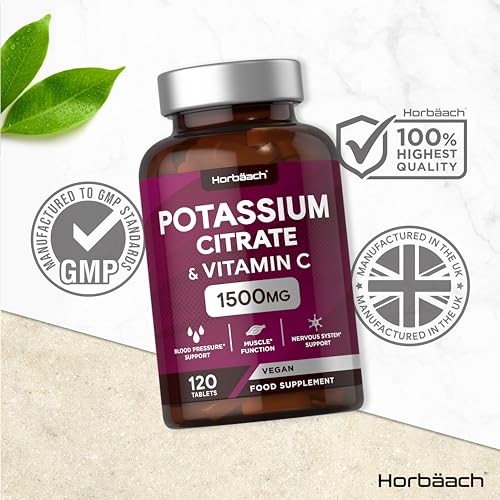 Potassium Citrate 1500mg with Vitamin C - 120 Tablets