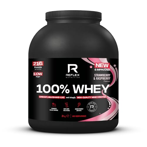 Reflex Nutrition 100% Whey Protein Powder - Strawberry Raspberry
