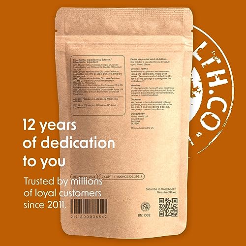 Copper 1MG Tablets for Vegans - 120 Count