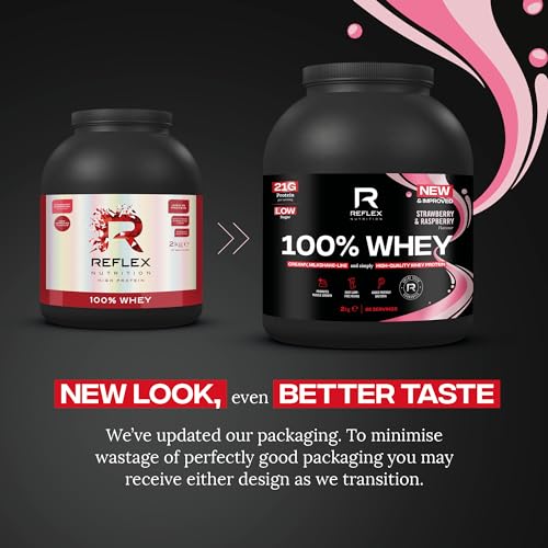 Reflex Nutrition 100% Whey Protein Powder - Strawberry Raspberry