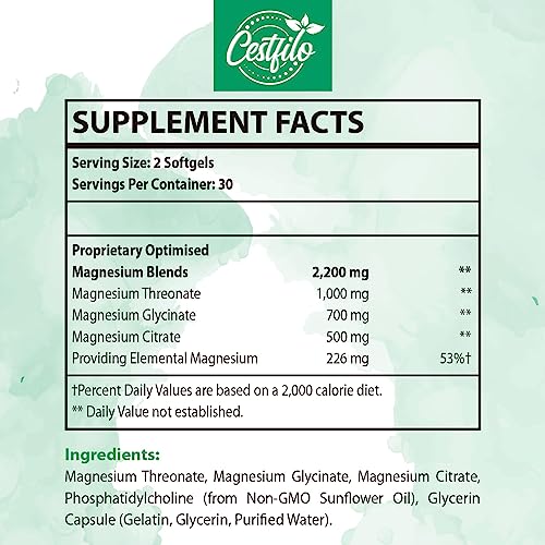 High Potency Liposomal Magnesium Complex 2200mg