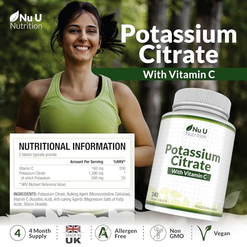 High Strength Potassium Citrate with Vitamin C