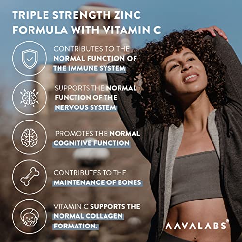 Triple Zinc 25mg with Vitamin C - 180 Tablets