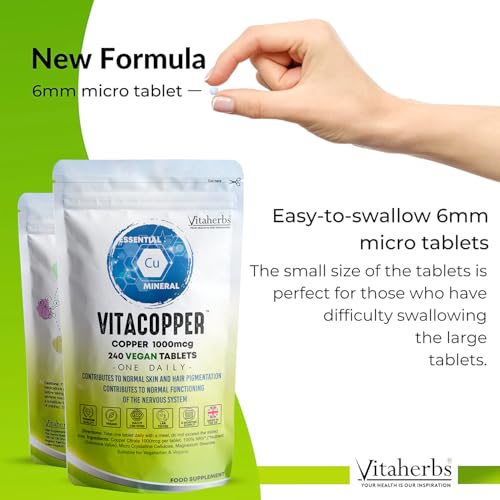 Copper 1000 mcg Vegan Tablets - 240 Count