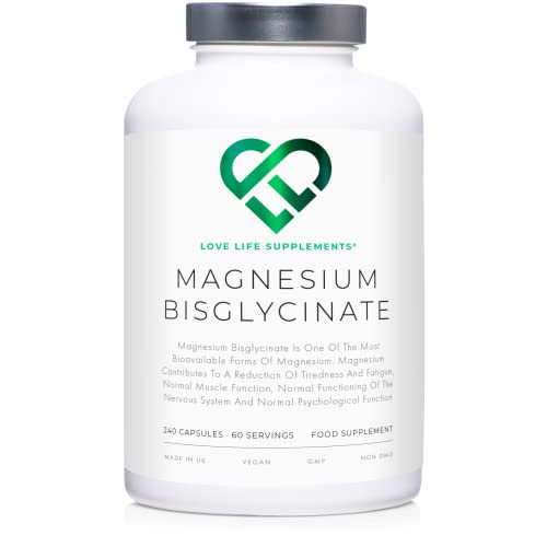 Magnesium Glycinate Supplements | 2750mg | 240 Capsules
