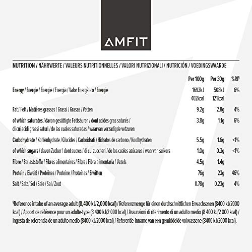 Amfit Nutrition Strawberry Whey Protein Powder, 1 kg