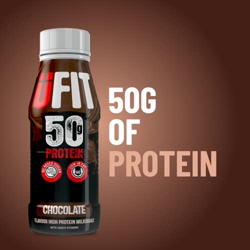 UFIT High Protein Shake - Chocolate, Sugar-Free, 8 Pack