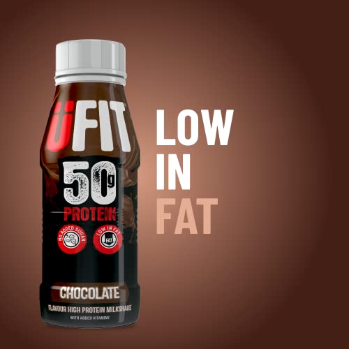 UFIT High Protein Shake - Chocolate, Sugar-Free, 8 Pack