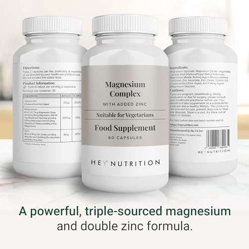 Hey Nutrition Magnesium Complex 205mg - Muscle & Energy Support