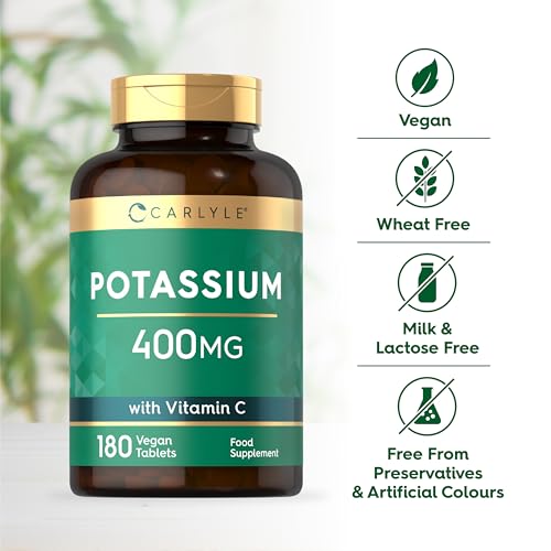 Potassium 400mg with Vitamin C 100mg - 180 Tablets