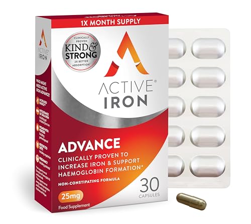 Active Iron Advance 25mg Iron Supplement - 30 Capsules