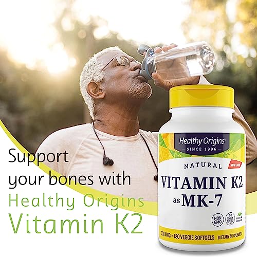 Vitamin K2 MK-7, 100 mcg, 180 Veggie Softgels