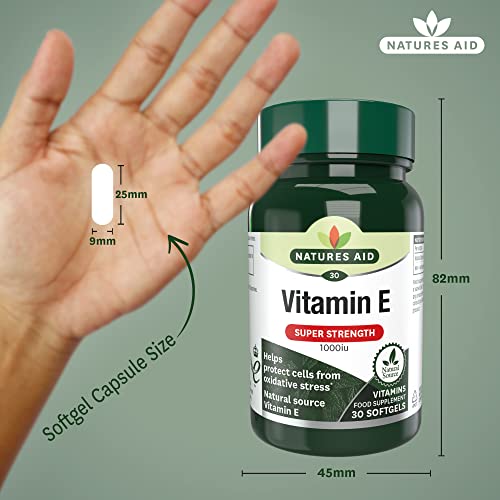 Nature's Aid Vitamin E 1000 IU Softgels
