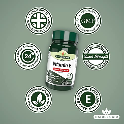 Nature's Aid Vitamin E 1000 IU Softgels
