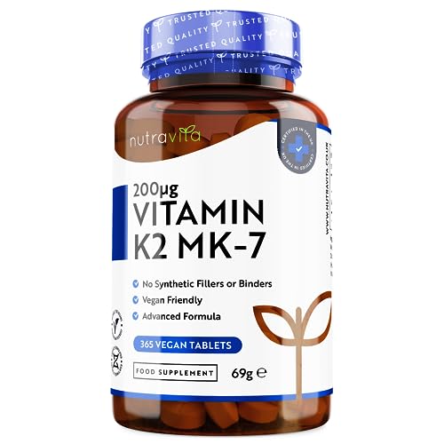 Vegan Vitamin K2 MK-7 200mcg - 365 Tablets