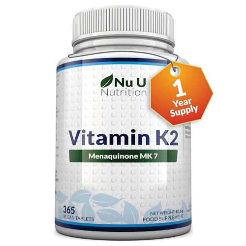 Vitamin K2 MK7 200mcg - 365 Vegan Tablets
