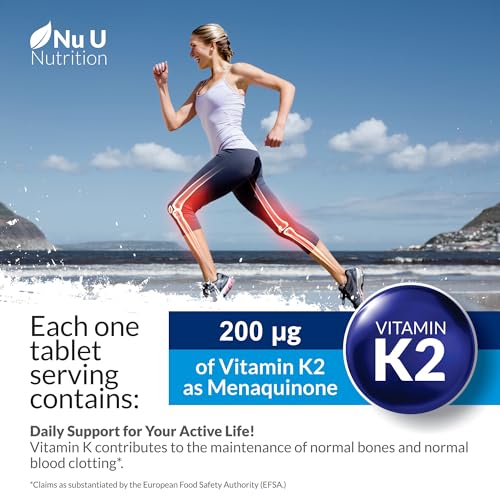 Vitamin K2 MK7 200mcg - 365 Vegan Tablets