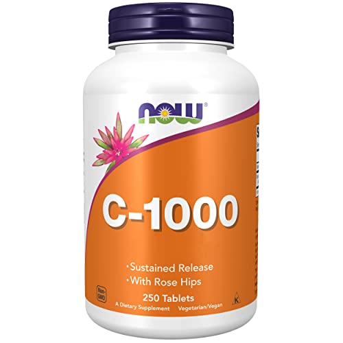 Now Foods Vegan Vitamin C 1000mg, 250 Tablets