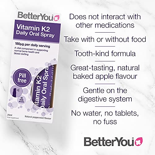 BetterYou Vitamin K2 Oral Spray for Bone Health