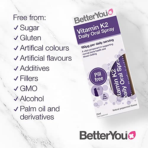 BetterYou Vitamin K2 Oral Spray for Bone Health