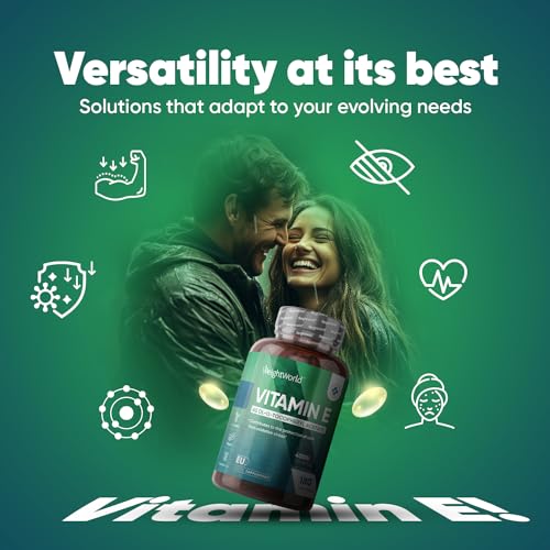 Vitamin E Capsules 400IU - 180 Vegan Softgels