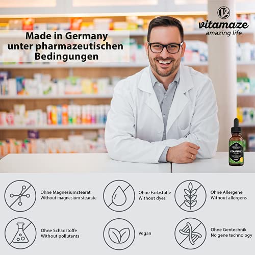 High Strength Vegan Vitamin K2 Drops, 200 mcg