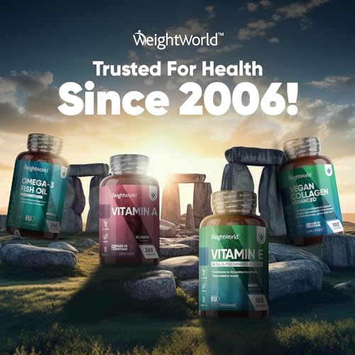 Vitamin E Capsules 400IU - 180 Vegan Softgels