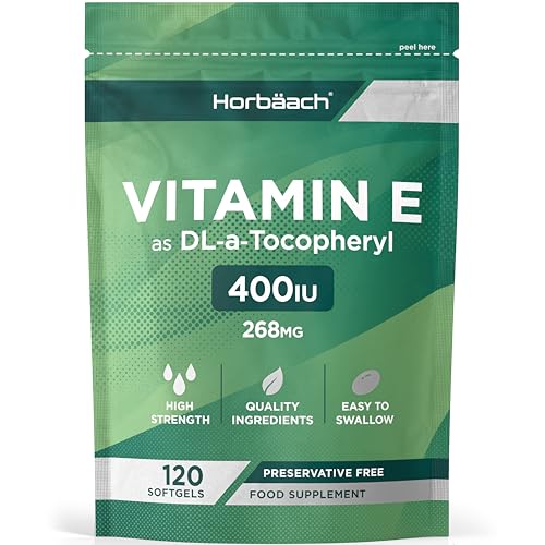 High Strength Vitamin E Capsules 400iu - 120 Count