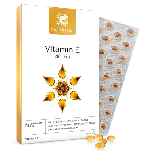 Healthspan Vitamin E 400iu - Antioxidant Support (90 Capsules)