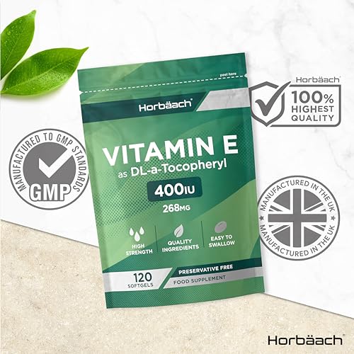 High Strength Vitamin E Capsules 400iu - 120 Count