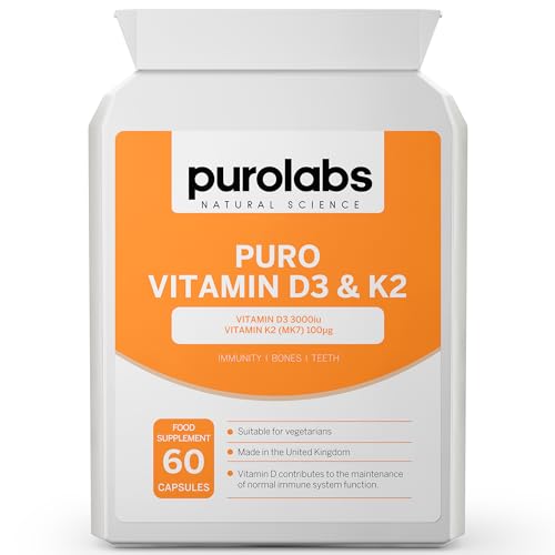 Vitamin D3 3000 IU + K2 100 mcg Capsules
