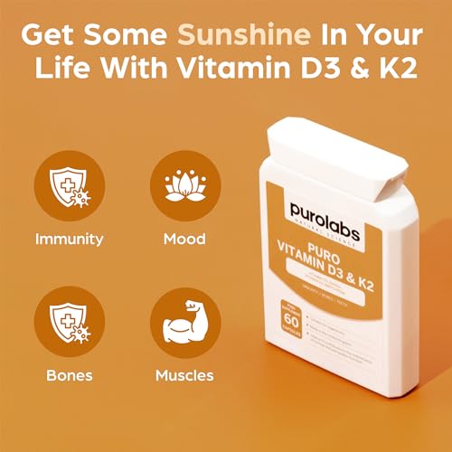 High Strength Vitamin D3 & K2 Supplement Capsules