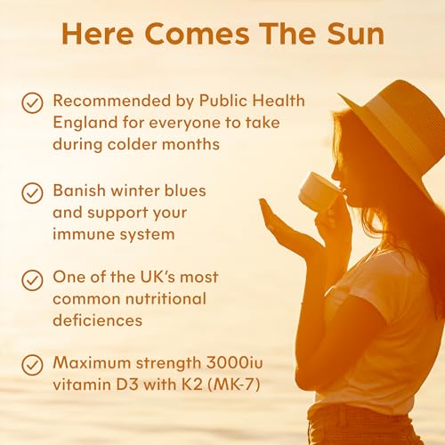 High Strength Vitamin D3 & K2 Supplement Capsules