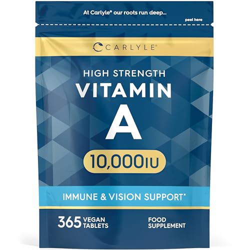 Carlyle High Strength Vitamin A Tablets 10,000 IU