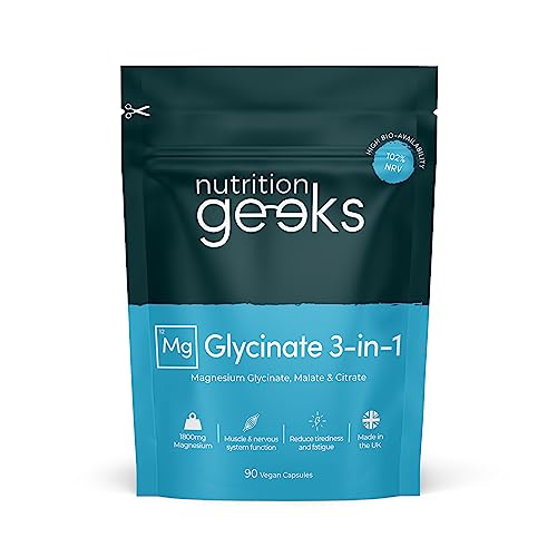 Magnesium Glycinate 3-in-1 Complex - 90 Vegan Capsules