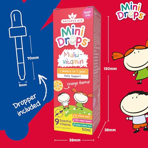 Nature's Aid Kids Multivitamin Drops, 50 ML