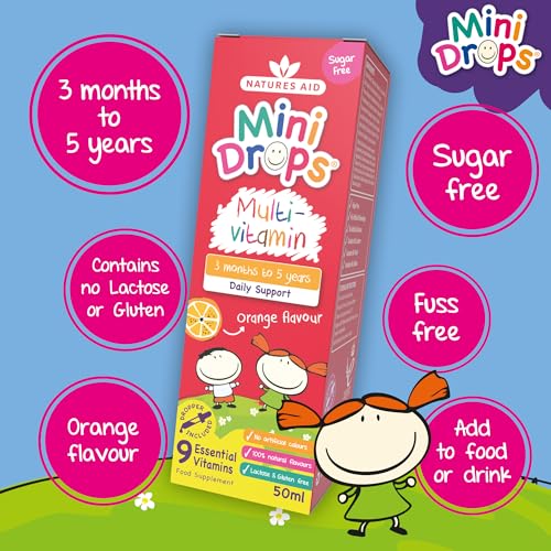Nature's Aid Kids Multivitamin Drops, 50 ML