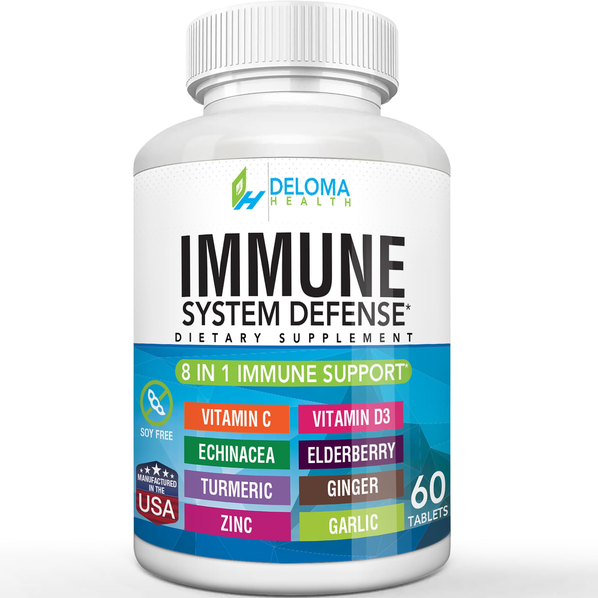 8-in-1 Immune Support with Vitamin C, D3 & Zinc