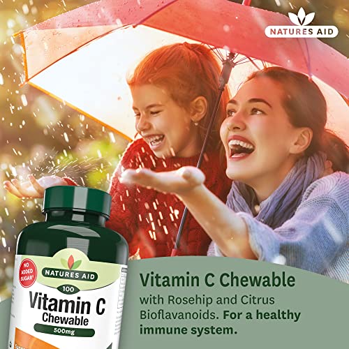 Nature's Aid 500mg Sugar-Free Vitamin C Chewables
