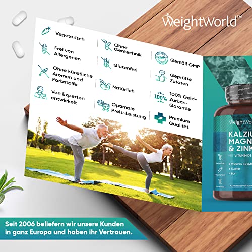 Calcium, Magnesium & Zinc with Vitamins D3, K2