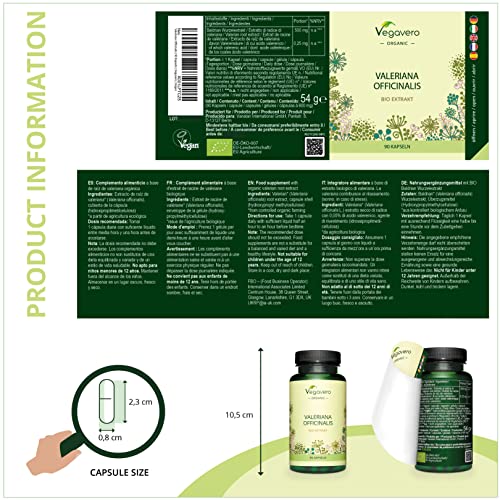 High-Potency European Valerian Root Capsules - 90 Count