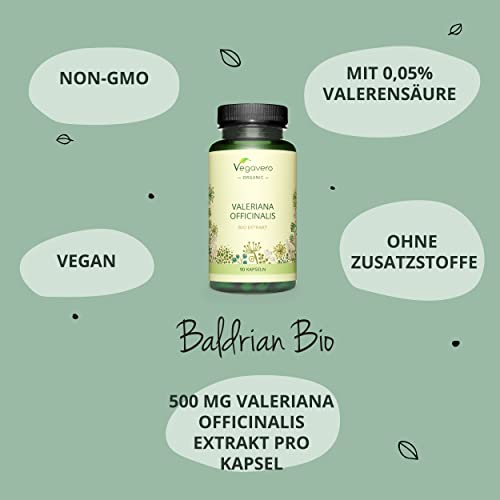 High-Potency European Valerian Root Capsules - 90 Count